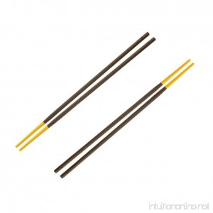 Silicone Tip Chopstick Set Set of 2 Yellow - B01BLQ0ZA6